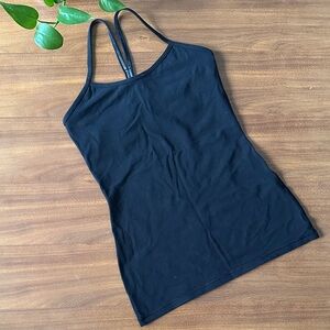 Lululemon Black Power Y Tank Women’s Size 6